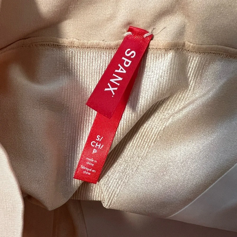 SPANX cream Shapewear with core and thigh coverage